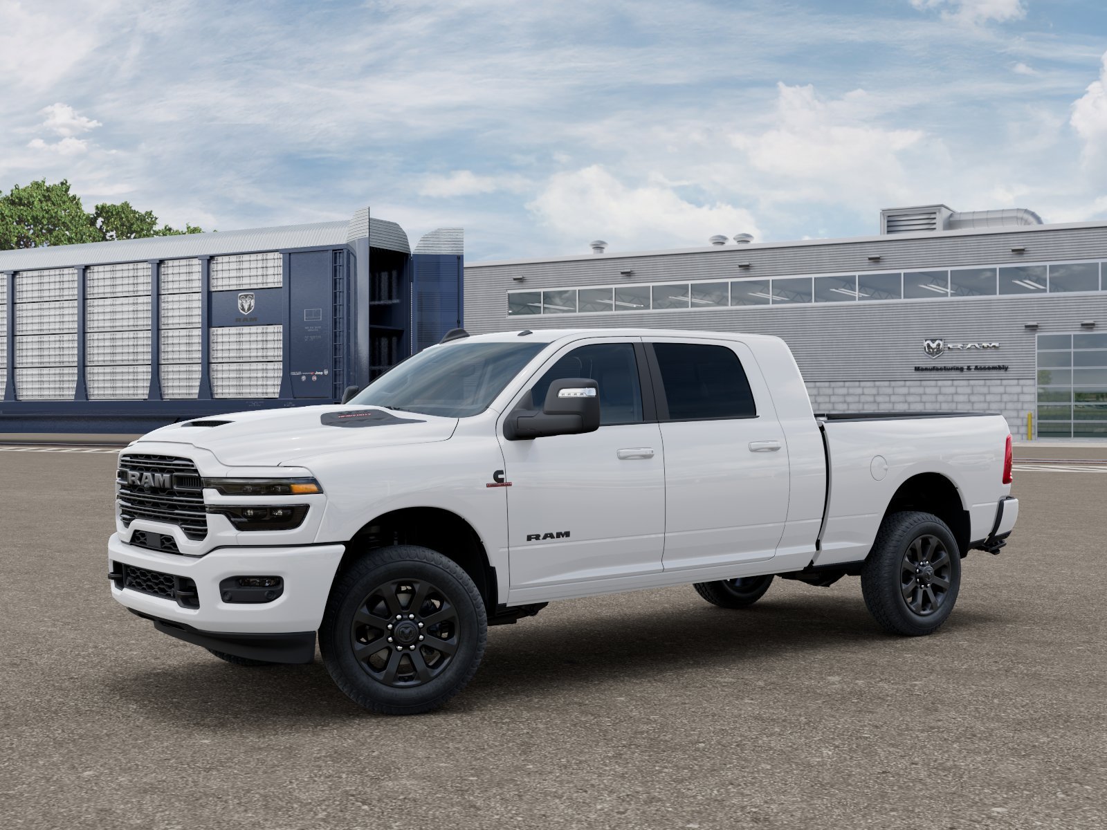 New 2027 Bright White Clear-Coat Exterior Paint RAM LARAMIE image 1