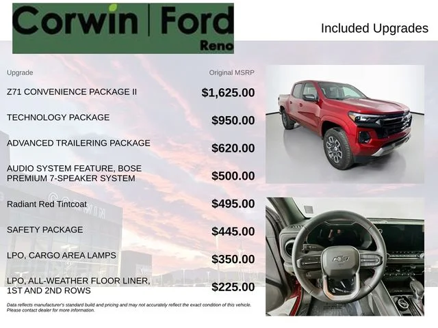 Used 2024 Radiant Red Chevrolet Z71 image 3