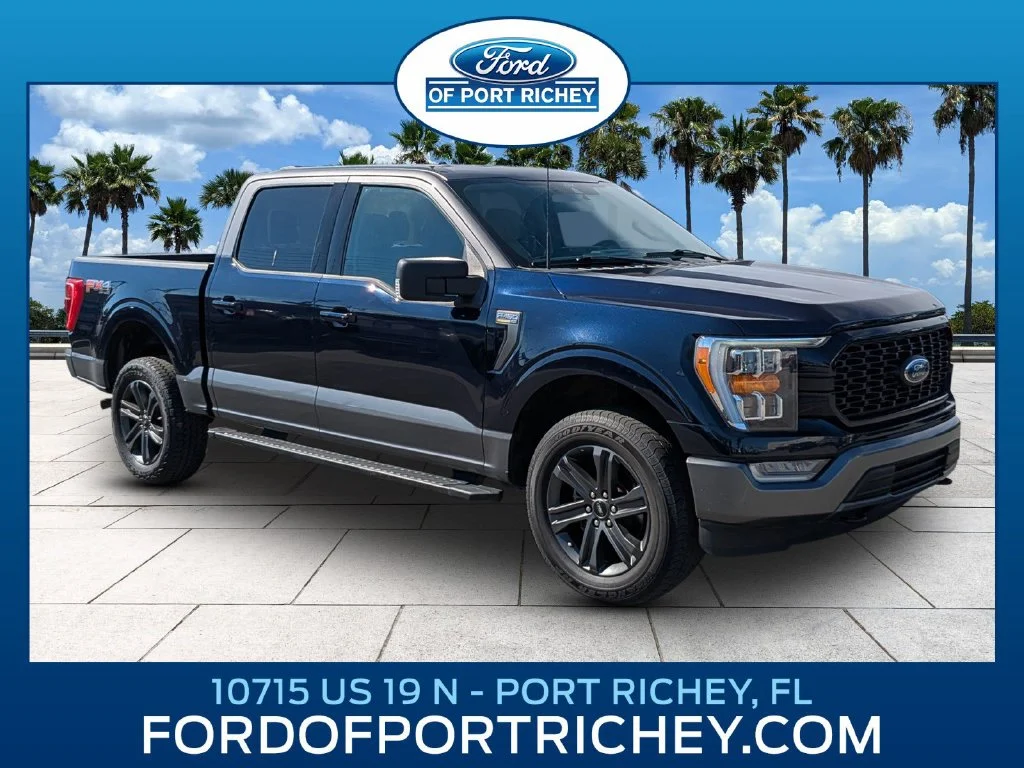 Used 2023 Antimatter Blue Metallic Ford XLT image 1