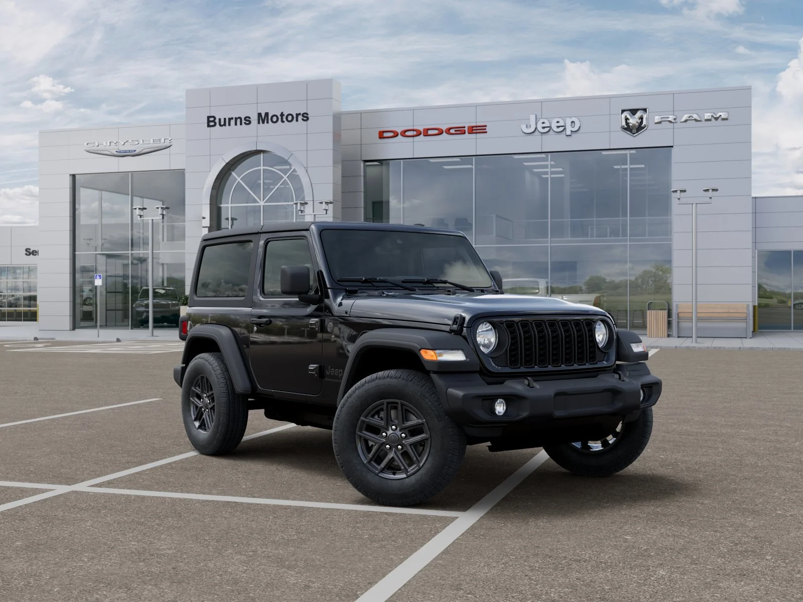 New 2026 Black Clear-Coat Exterior Paint Jeep Sport 2-Door image 5