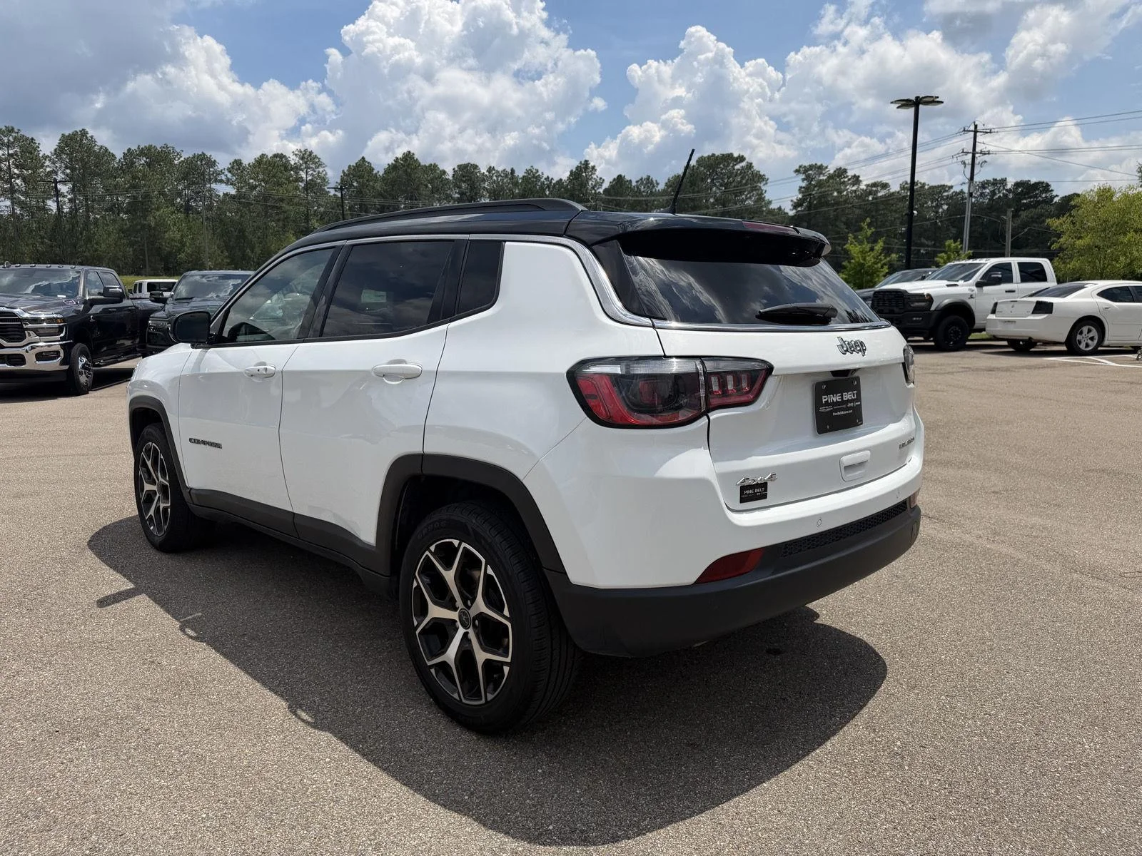 Used 2025 Bright White Clearcoat Jeep Limited image 4