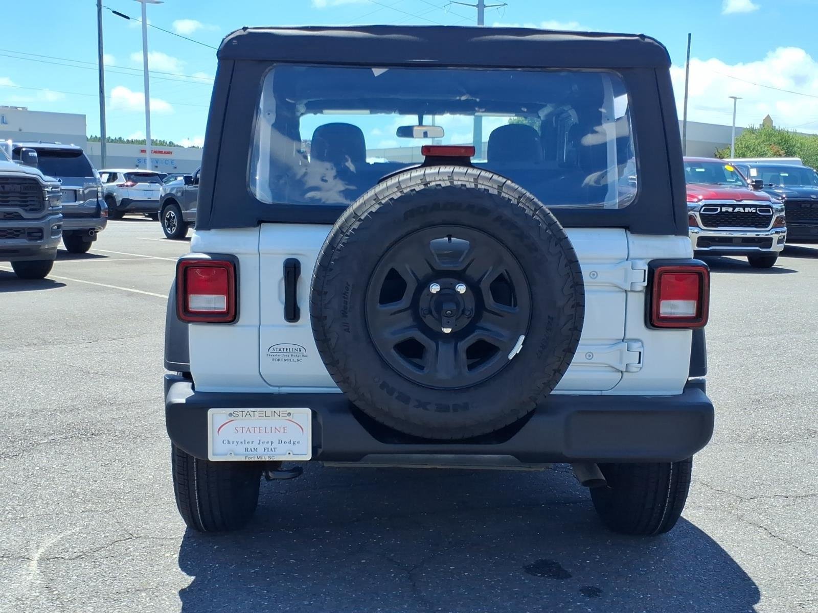 Used 2025 Bright White Clearcoat Jeep Sport image 15