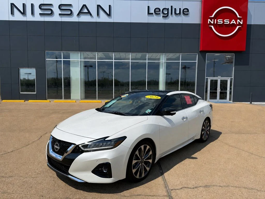 Certified Used 2023 White Nissan Platinum image 1