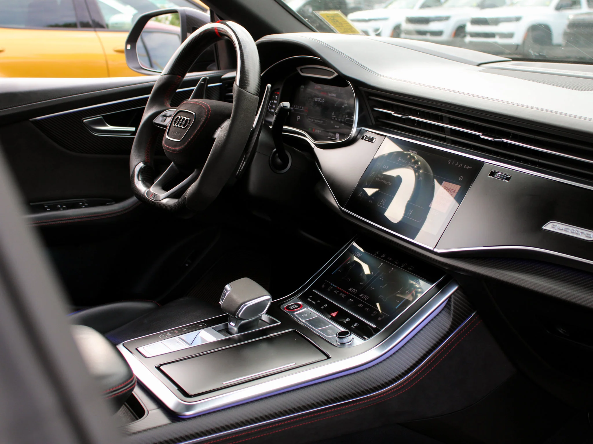 Certified Used 2021 Black Audi 4.0T*591 HP V8 | Valcona Heated/Vented Leather | Full PPF | Apple CarPlay | Head-Up Display image 29