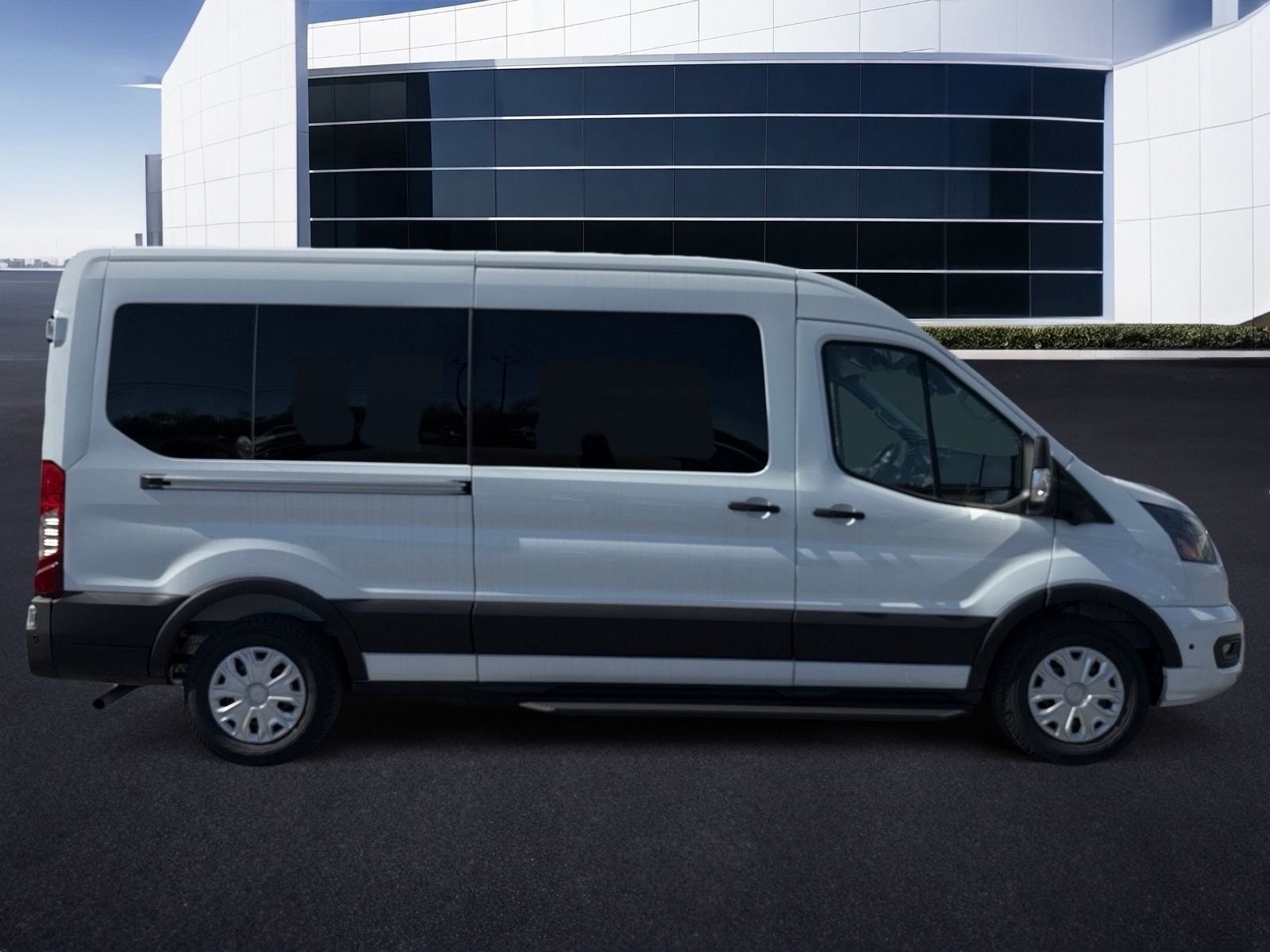 New 2026 Oxford White Ford Passenger Van XLT image 3