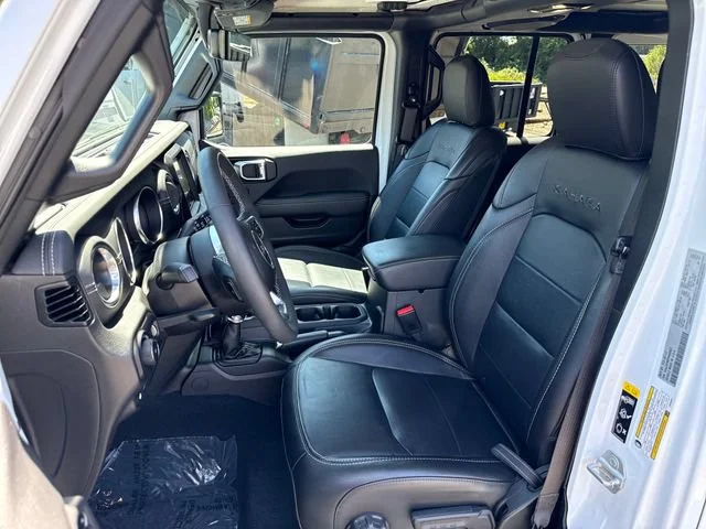 Used 2023 Bright White Clearcoat Jeep Sahara 4xe image 18