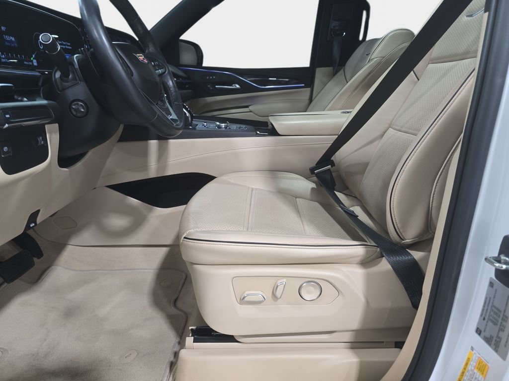 Used 2023 Crystal White Tricoat Cadillac Premium Luxury image 26