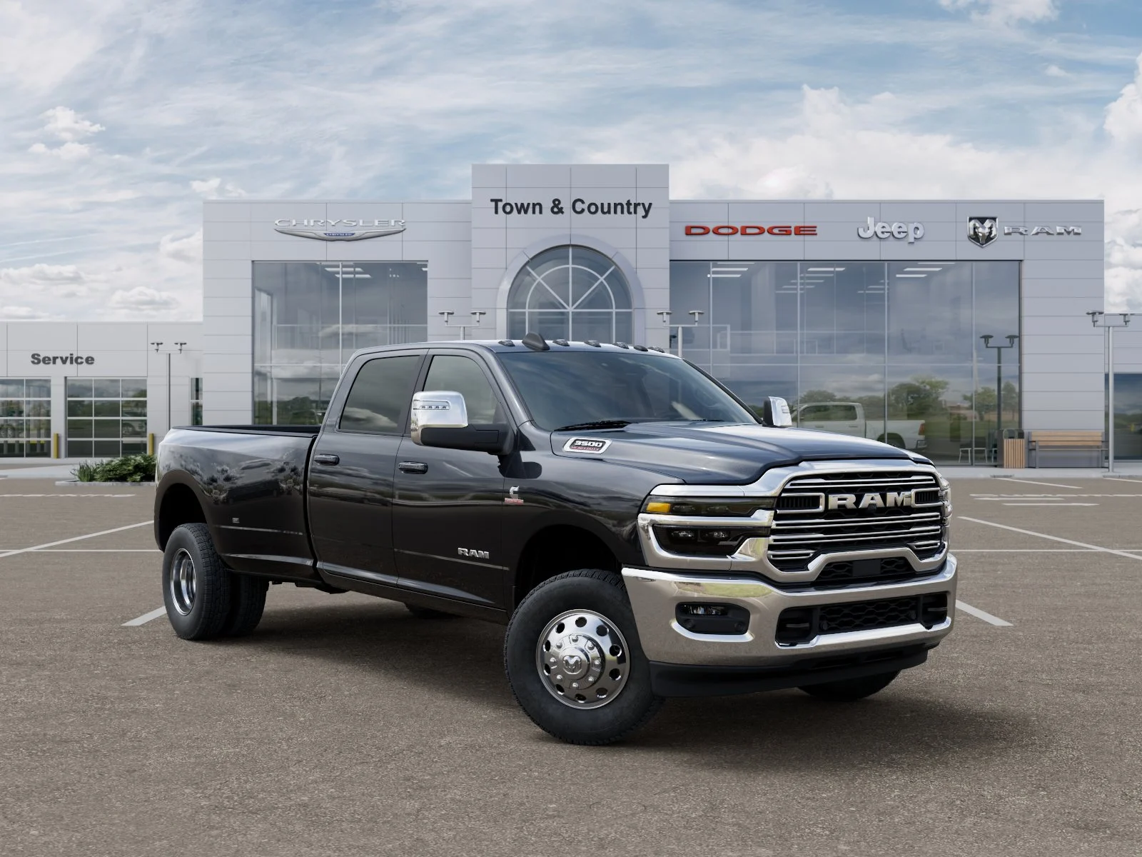 New 2026 Diamond Black Crystal Pearl-Coat Exterior Paint RAM Laramie image 31