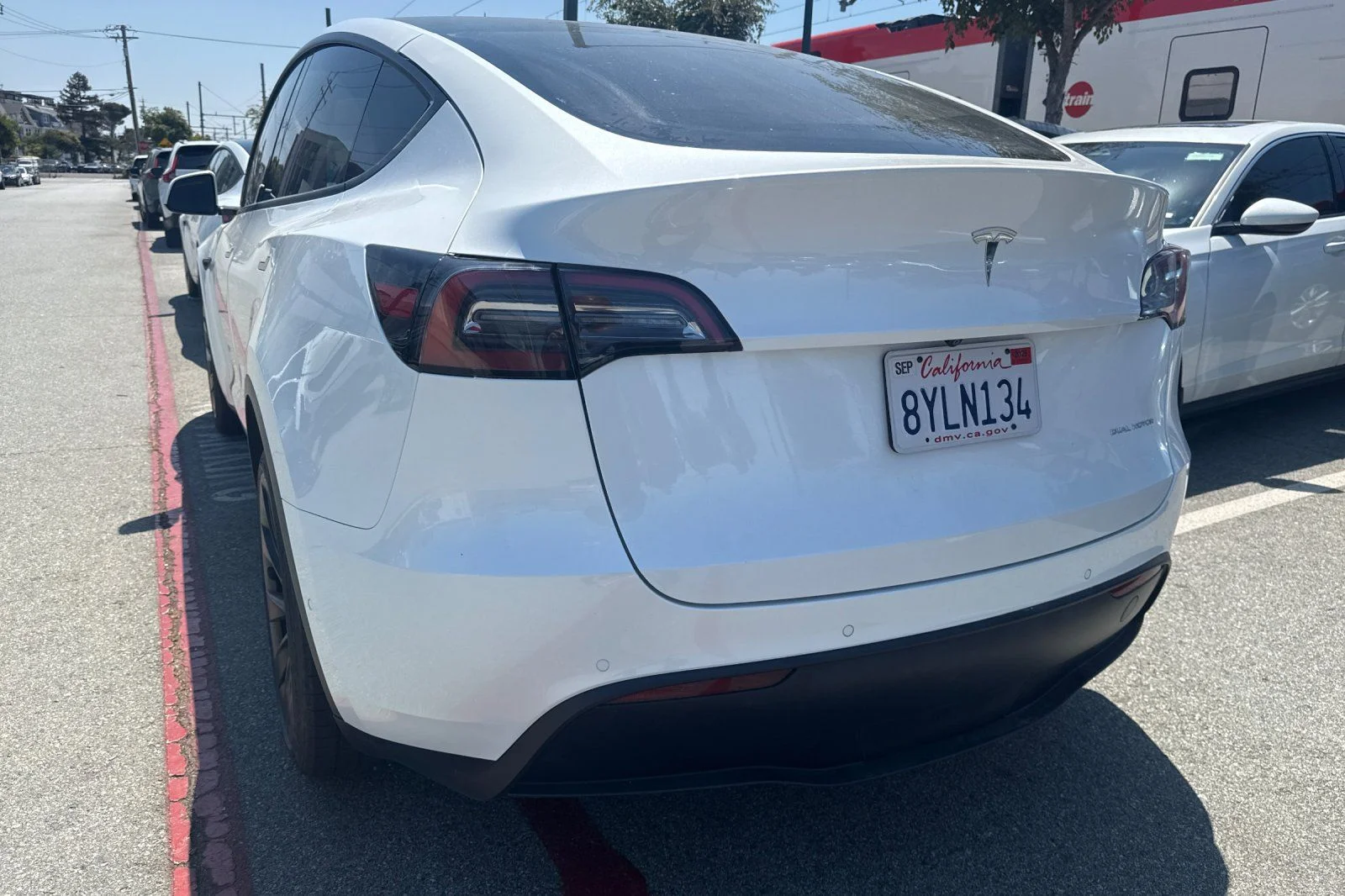 Used 2021 Pearl White Multi-Coat Tesla Long Range image 9