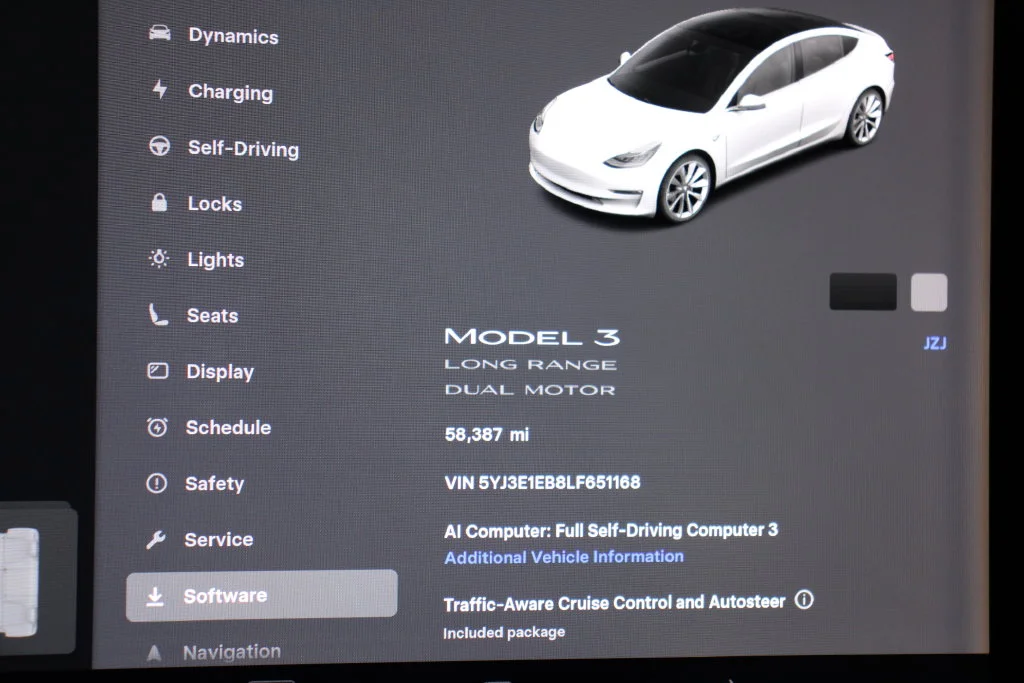 Used 2020 Pearl White Multi-Coat Tesla Long Range image 19