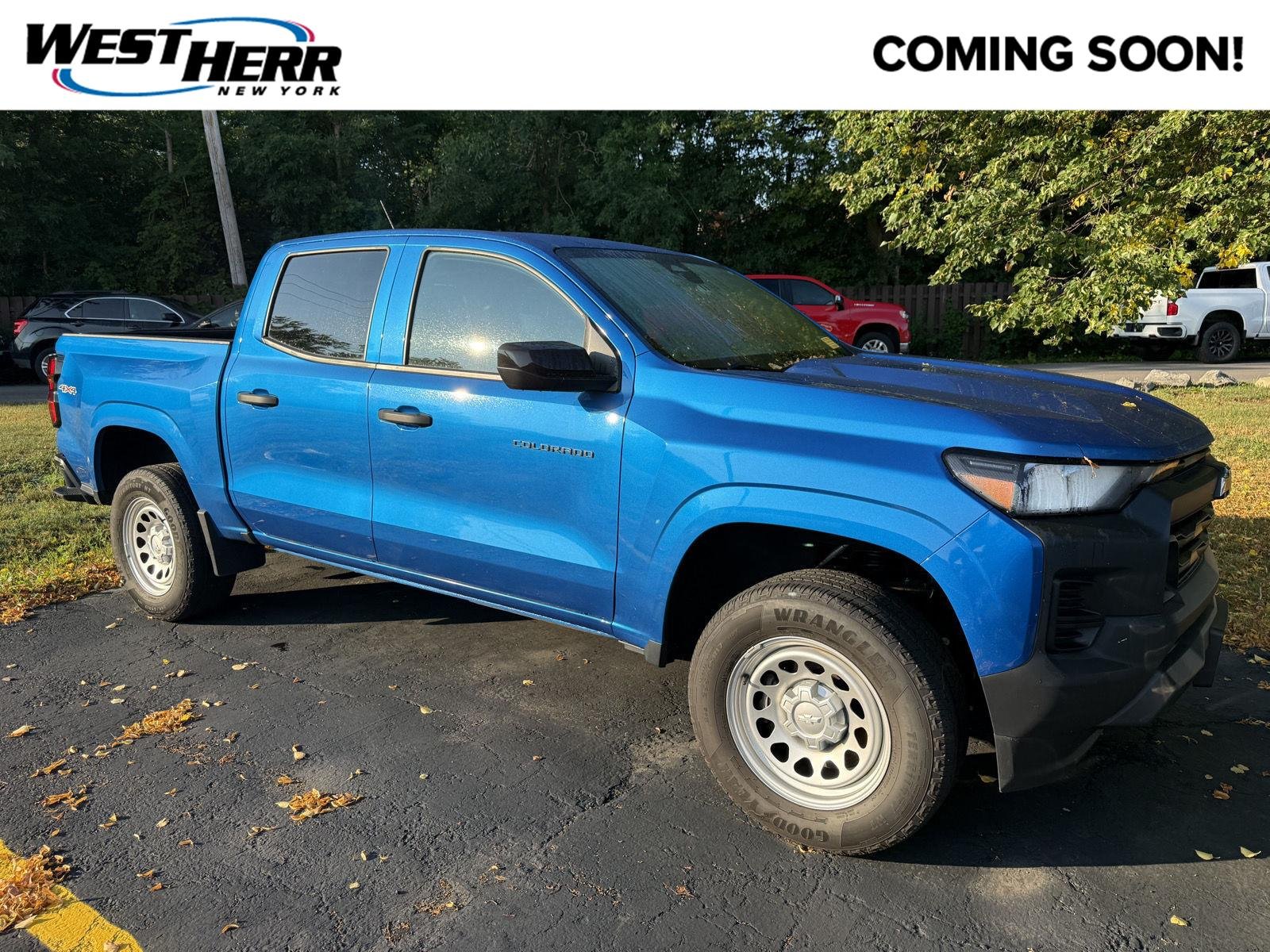 Used 2023 Glacier Blue Metallic Chevrolet 4WD Work Truck image 1