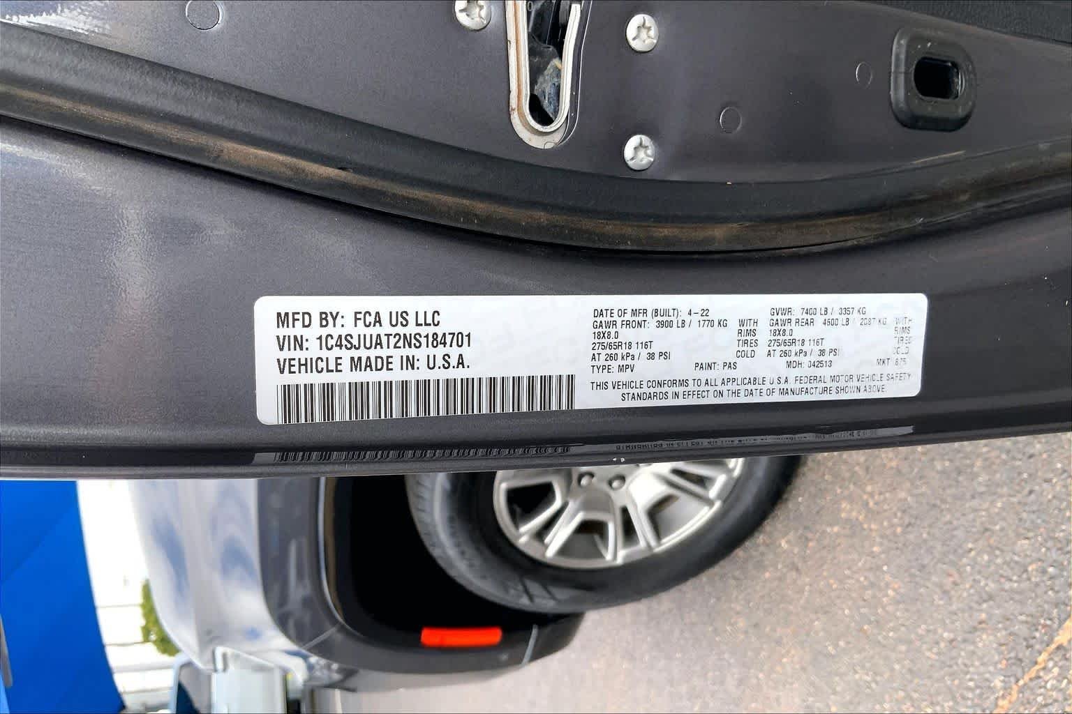 Used 2022 Baltic Gray Metallic Clearcoat Jeep Series I image 36