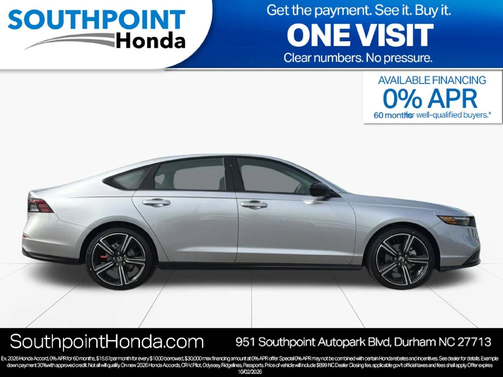 New 2026 Solar Silver Metallic Honda SE image 2