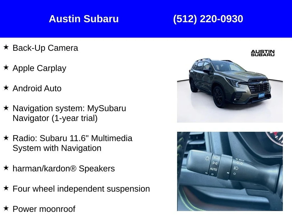New 2026 Green Subaru Onyx Edition Touring image 9
