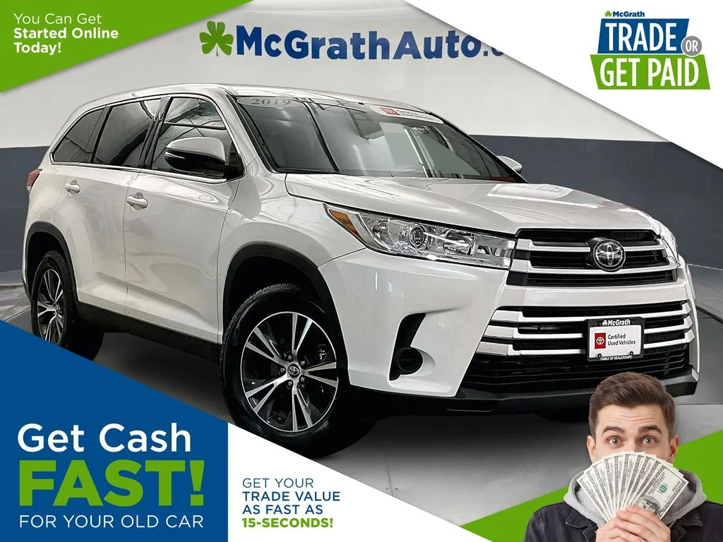 Certified Used 2019 White Toyota LE image 1