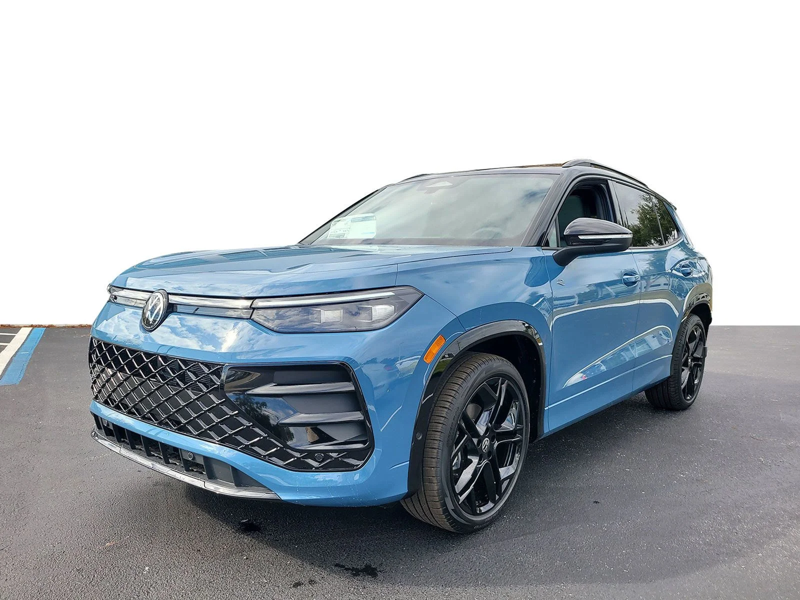 New 2026 Monterey Blue W/Deep Black Roof Volkswagen 2.0T SE R-Line Black image 4