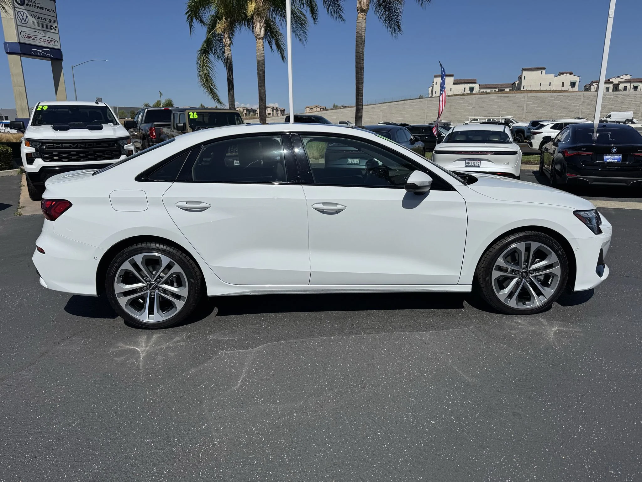 Used 2026 Glacier White Metallic Audi Premium Plus image 9
