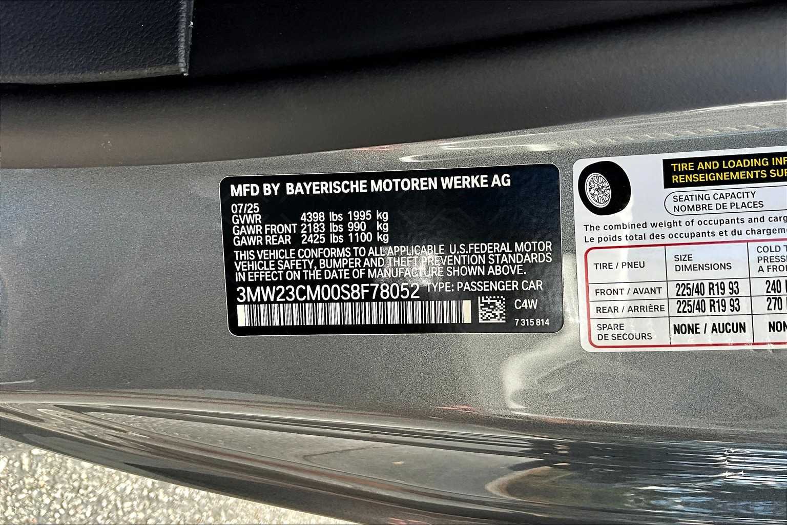 New 2025 Skyscraper Grey Metallic BMW 230i image 19