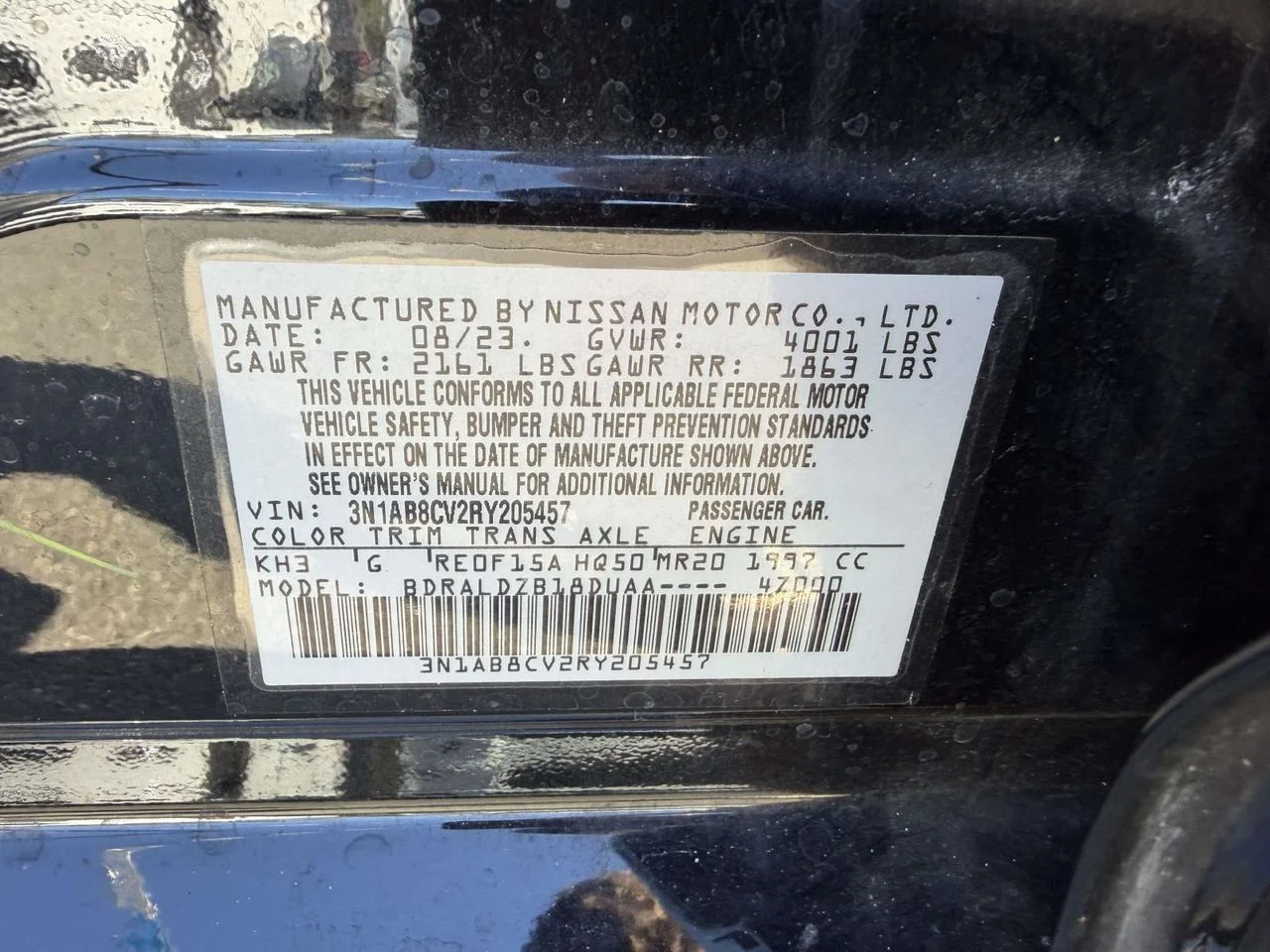 Used 2024 Super Black Nissan SV Xtronic CVT image 23