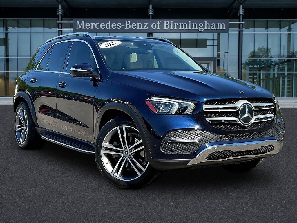 Certified Used 2022 Lunar Blue Metallic Mercedes-Benz GLE 350 image 1