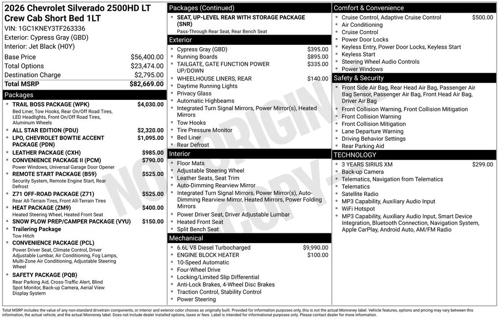 New 2026 Gray Chevrolet LT image 45