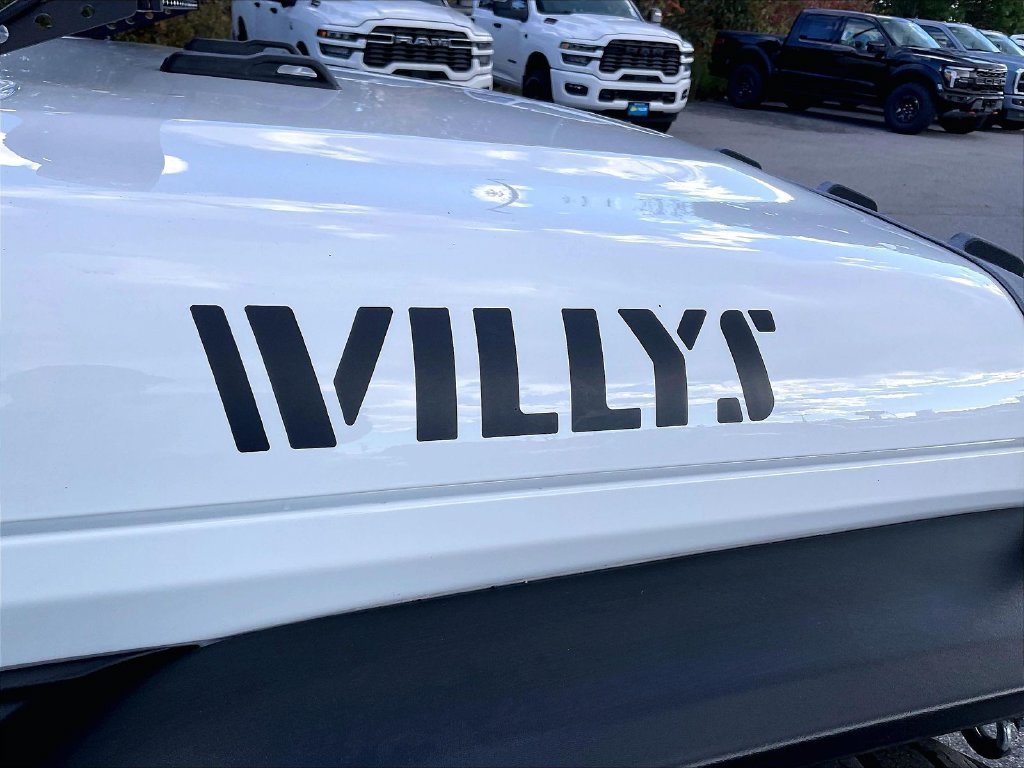 Used 2021 Bright White Clearcoat Jeep Unlimited Willys image 25