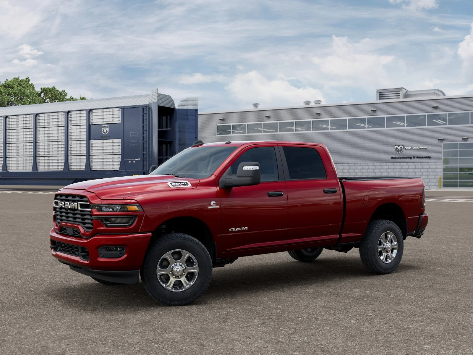 New 2027 Molten Red Pearl-Coat Exterior Paint RAM Big Horn image 1