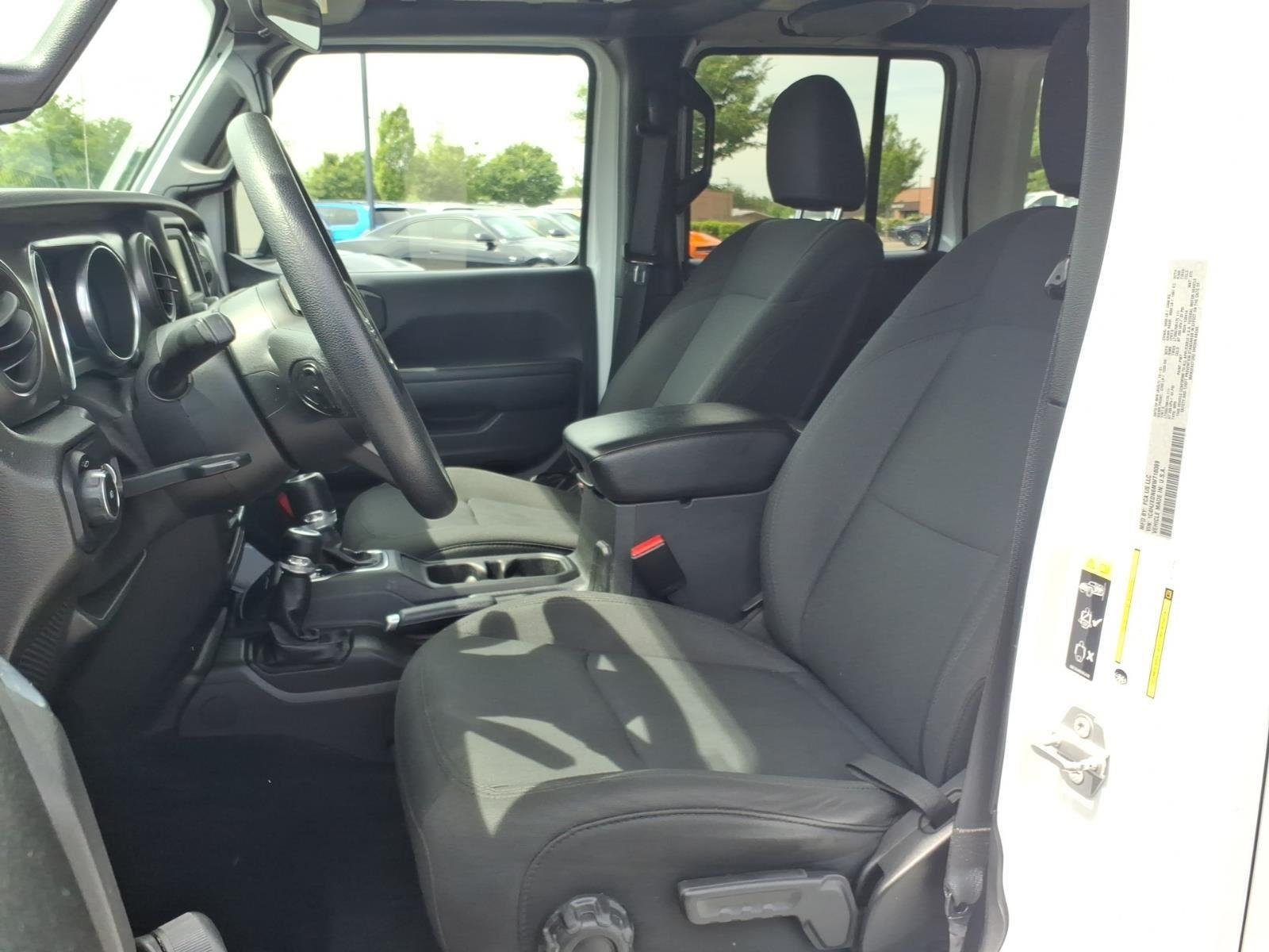 Used 2021 Bright White Clearcoat Jeep Unlimited Willys Sport image 17