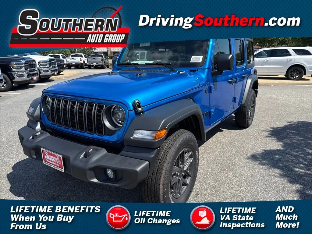 New 2025 Hydro Blue Pearl-Coat Exterior Paint Jeep Sport S image 1