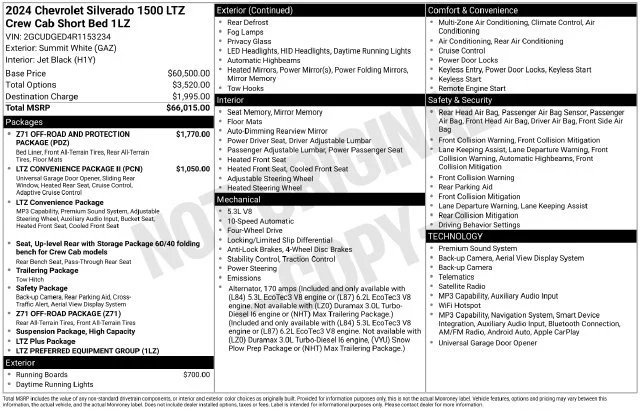 Used 2024 Summit White Chevrolet LTZ image 5