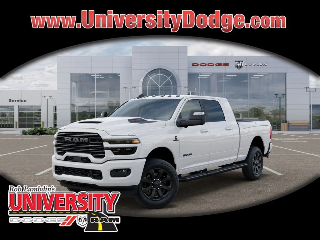 New 2026 Bright White Clear-Coat Exterior Paint RAM Laramie image 1