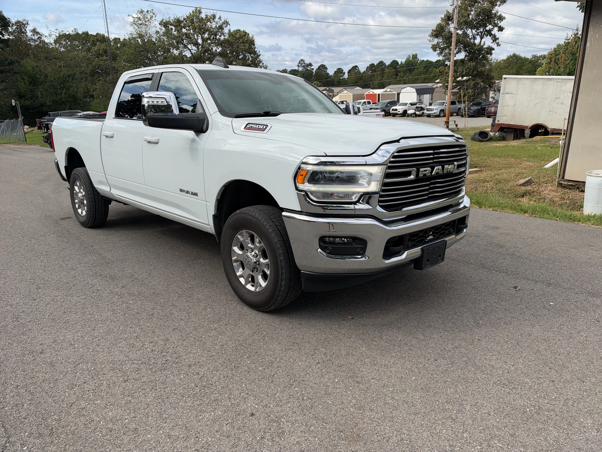 Used 2024 Bright White Clearcoat Ram Laramie image 2