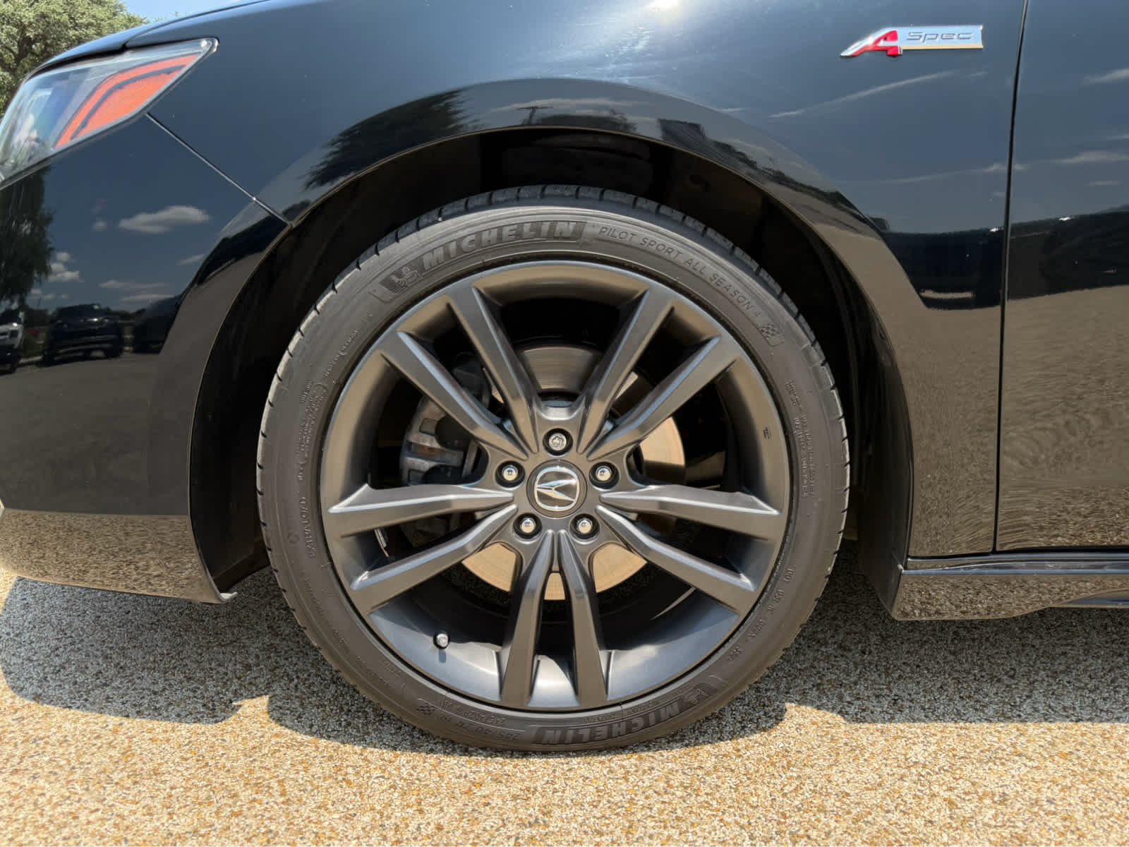 Used 2019 Crystal Black Pearl Acura w/A-Spec Pkg Red Leather image 8