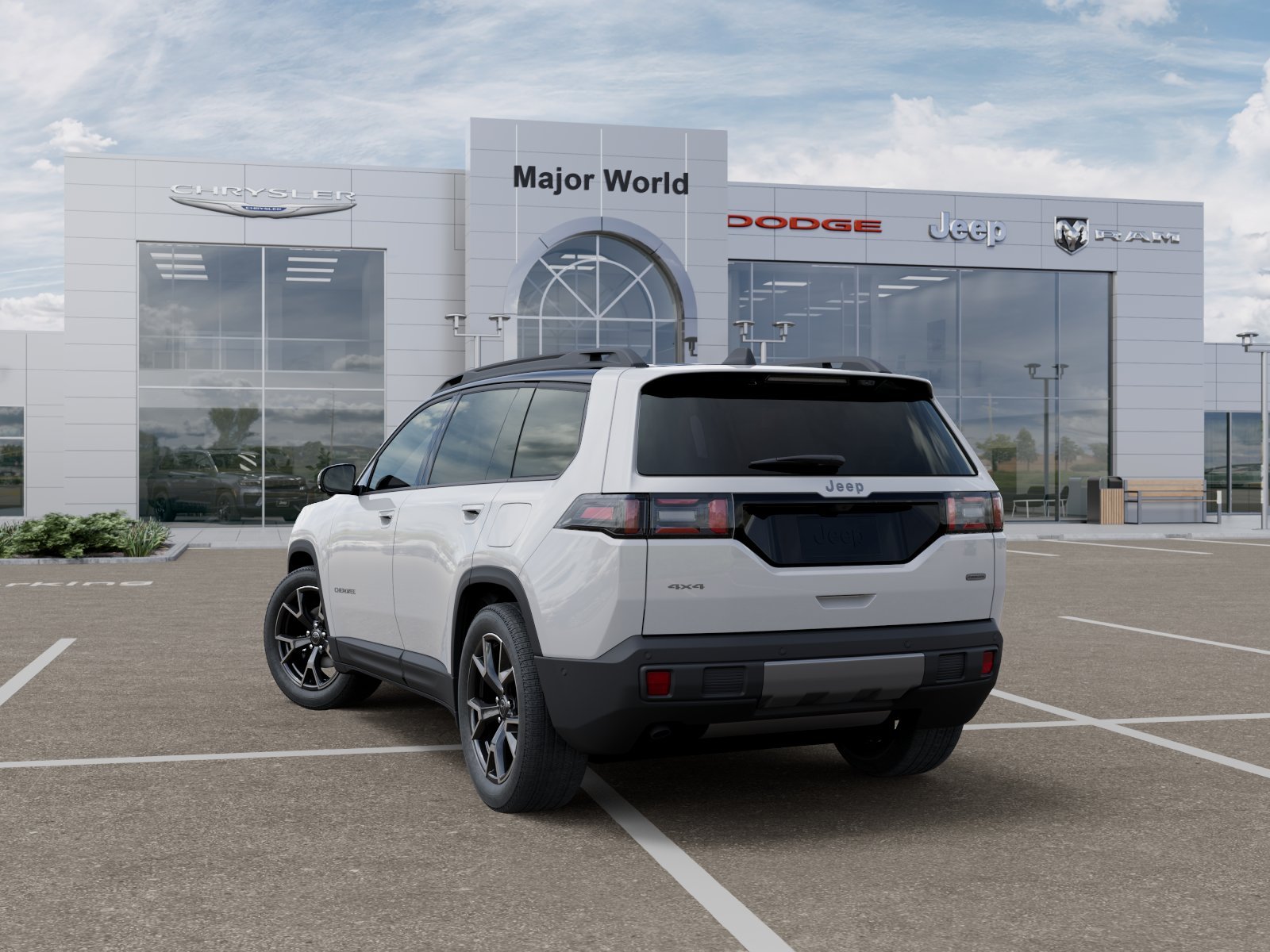 New 2026 Bright White Clear-Coat Exterior Paint Jeep  image 3