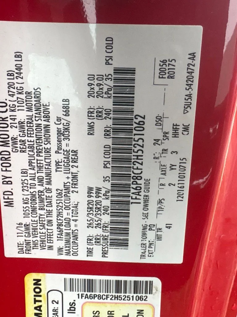 Used 2017 Red Ford GT Premium image 2