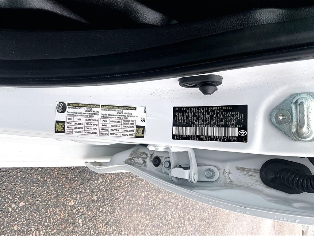 Used 2024 White Toyota LE image 32