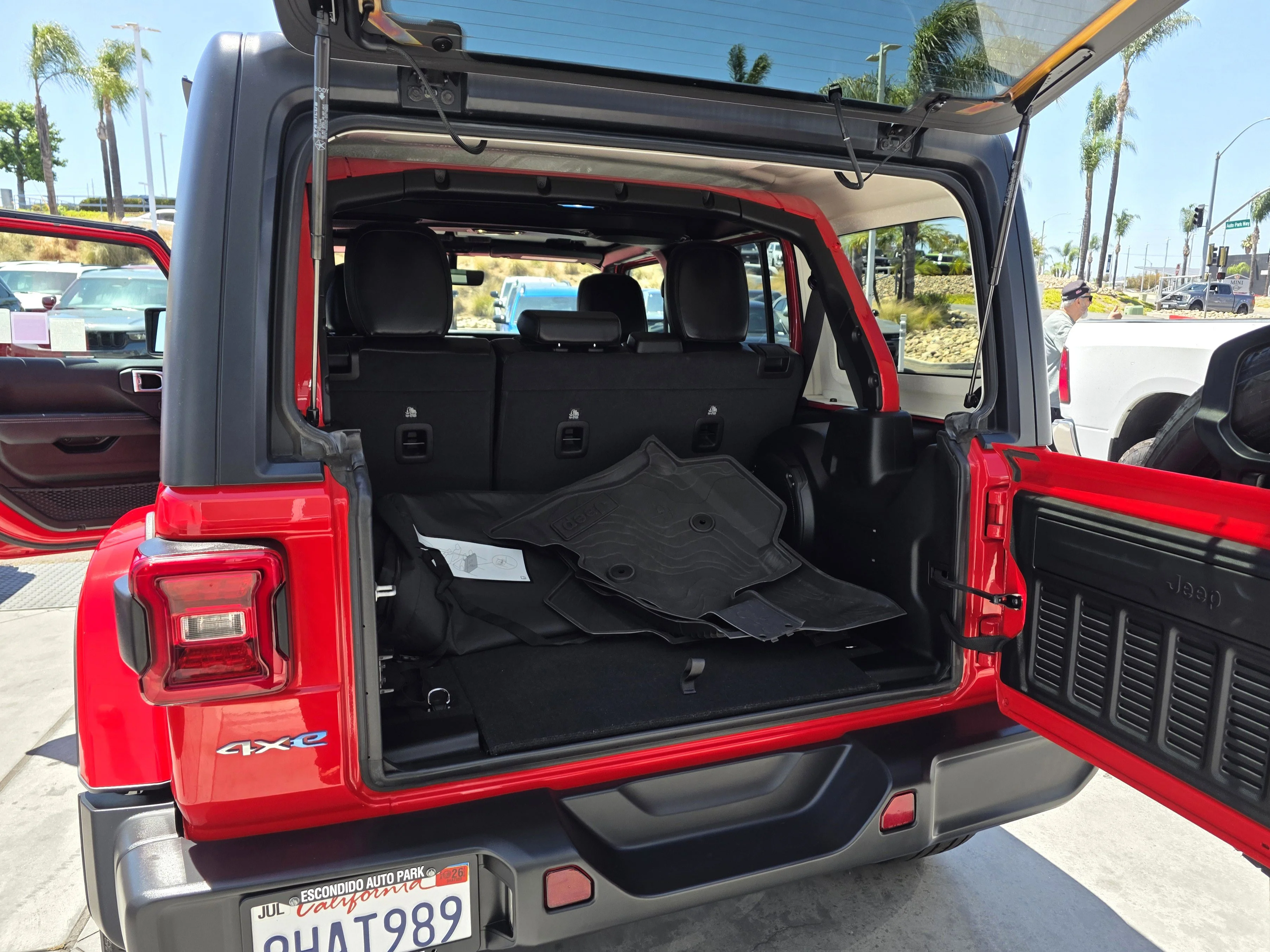 Used 2023 Firecracker Red Clearcoat Jeep Sahara 4xe image 18