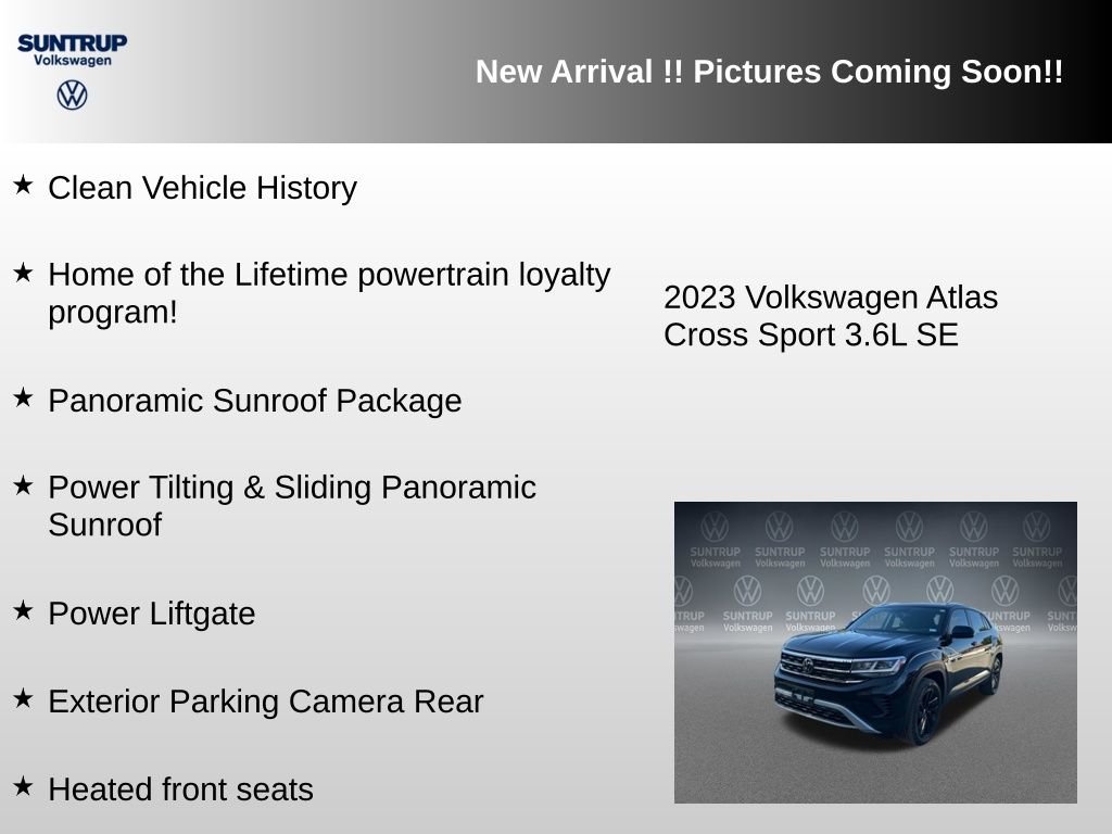 Used 2023 Black Volkswagen 3.6L V6 SE w/Technology image 6