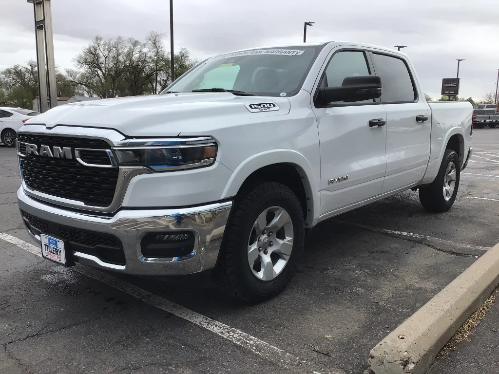 Used 2025 Bright White Clearcoat Ram Big Horn image 3