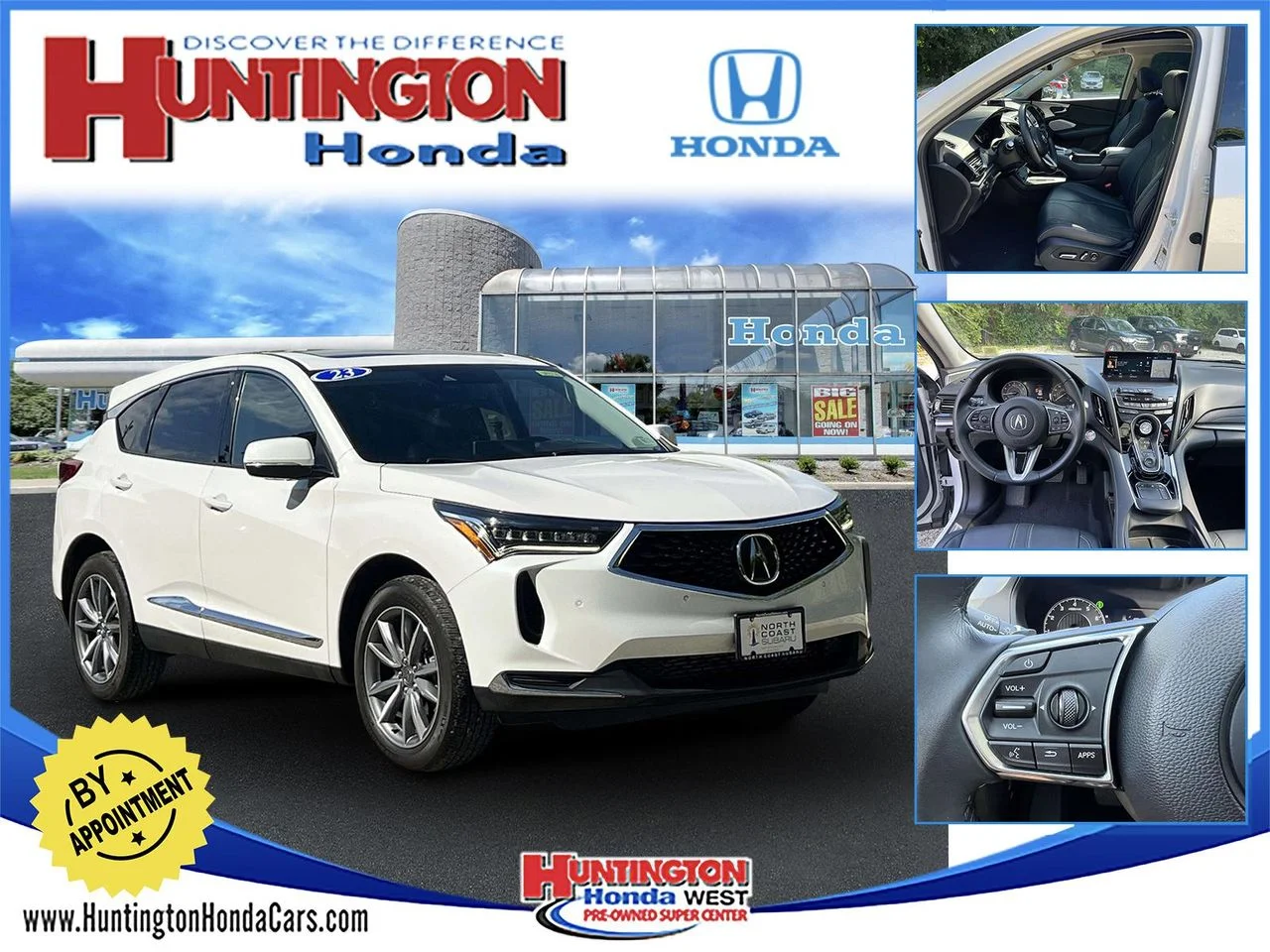 Used 2023 Platinum White Pearl Acura Technology Package image 1