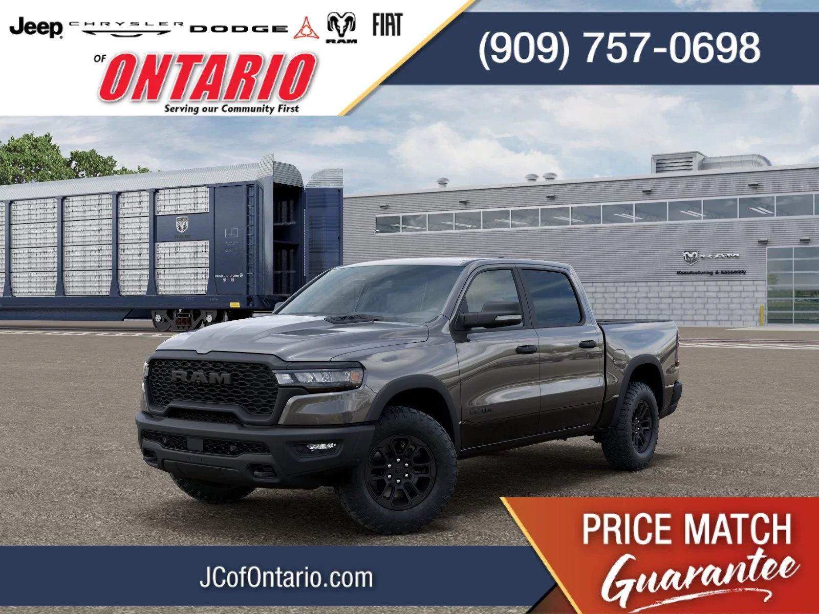 New 2026 Granite Crystal Metallic Clear-Coat Exterior Paint RAM Rebel image 1