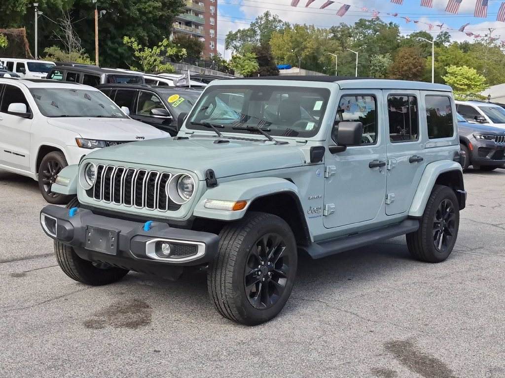 Used 2024 Gray Jeep Sahara 4xe image 1