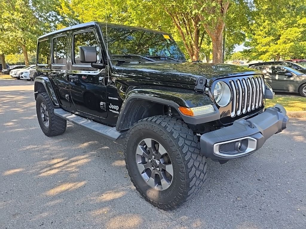Used 2018 Black Jeep Unlimited Sahara image 2