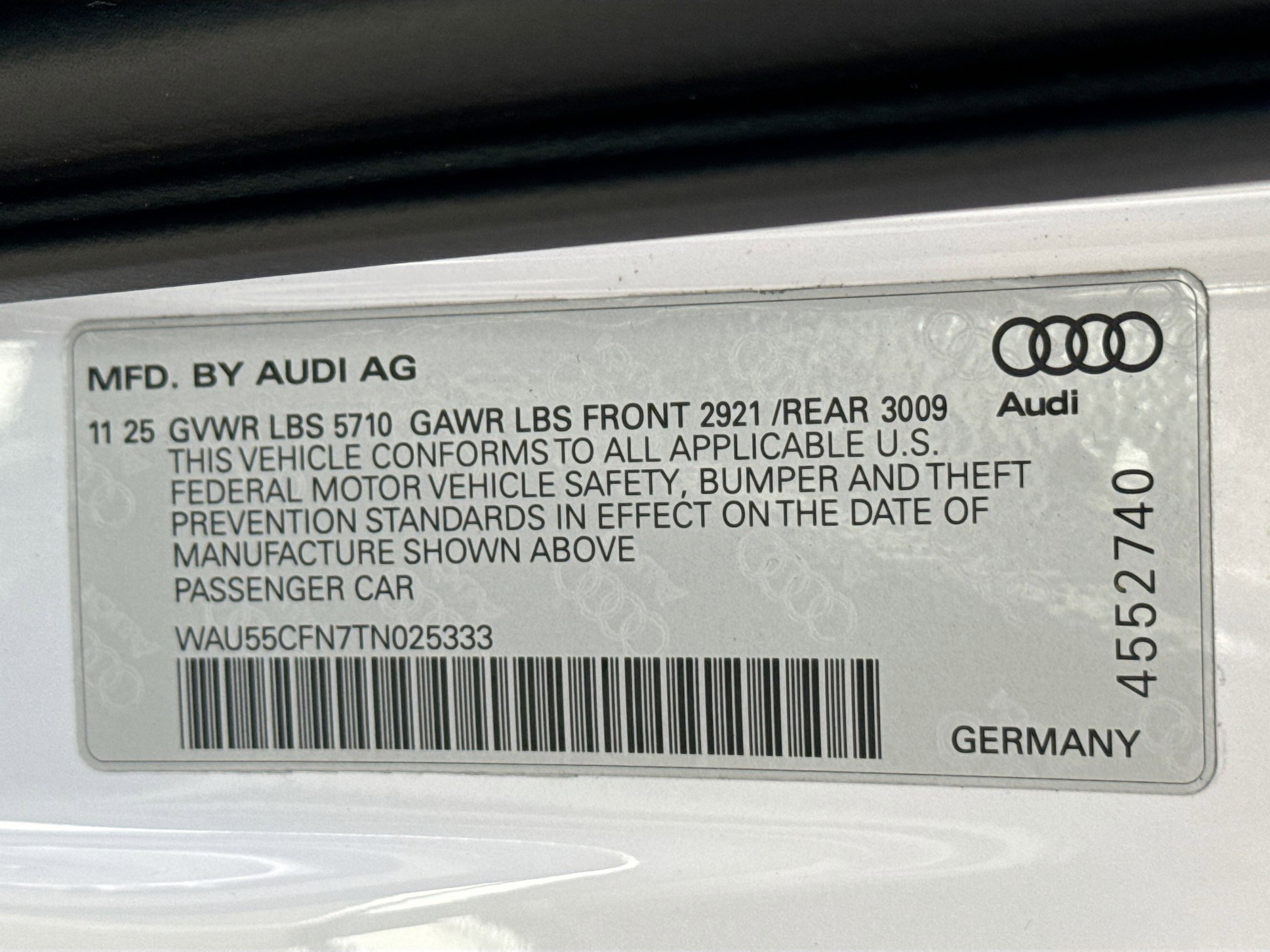 New 2026 Glacier White Metallic Audi Premium Plus image 42