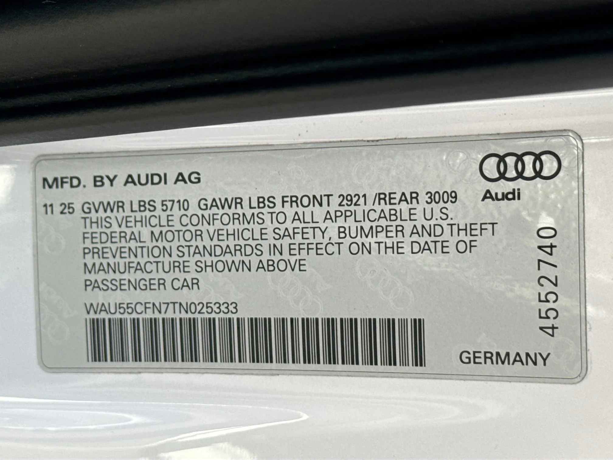 New 2026 Glacier White Metallic Audi Premium Plus image 42