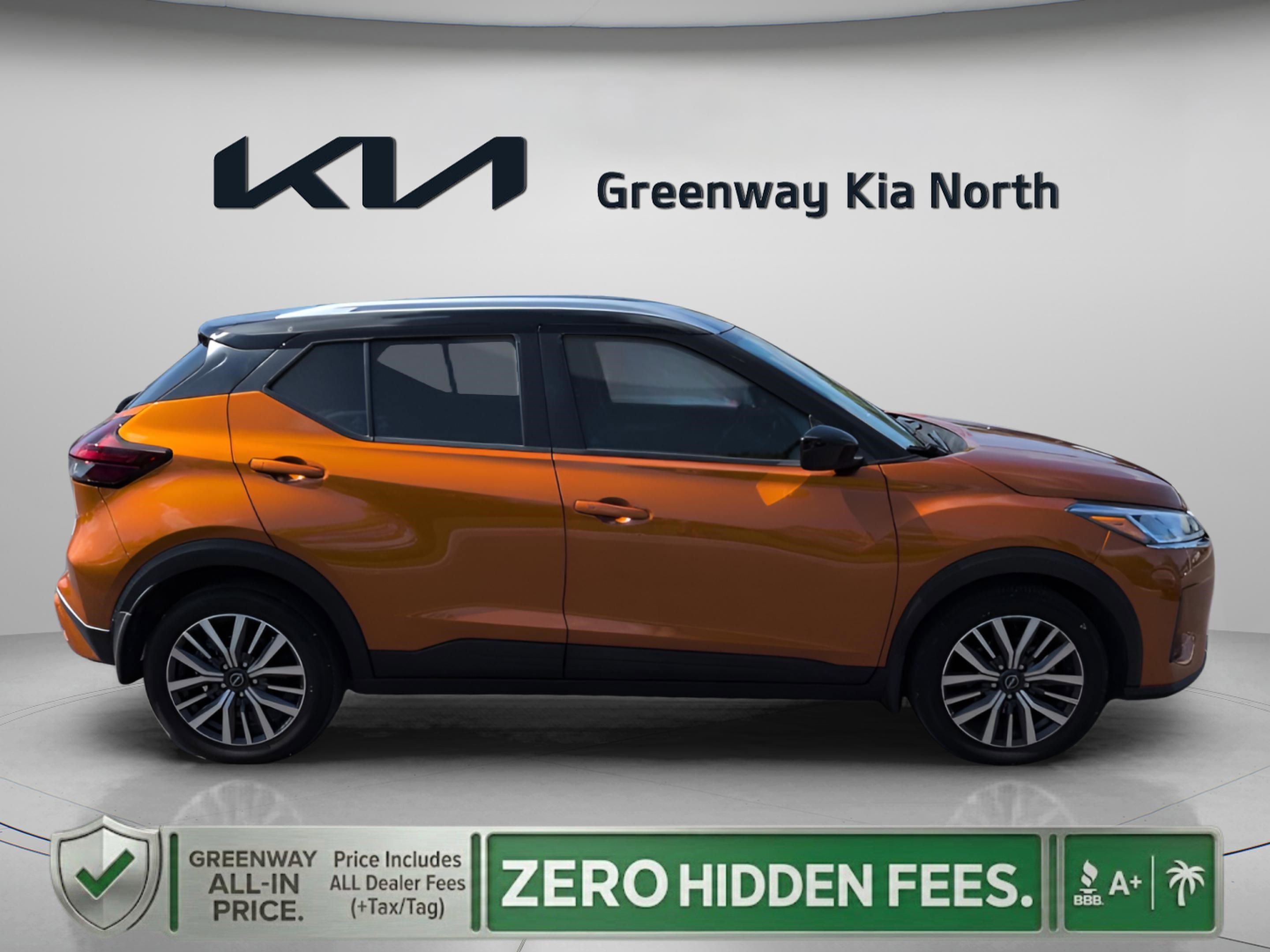 Used 2024 Monarch Orange Metallic/Super Black Nissan SV image 9