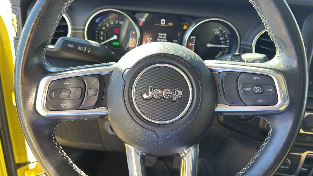 Used 2022 Yellow Jeep Unlimited Sahara 4xe image 21