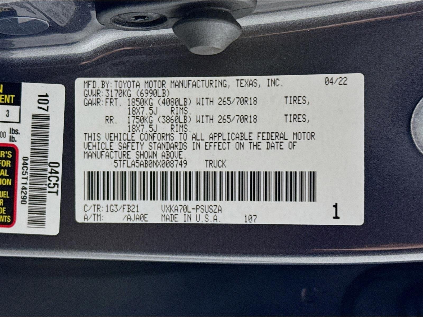 2022 Toyota Tundra SR5 - Photo 28