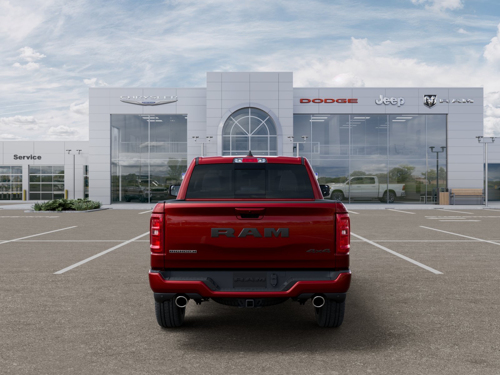 New 2026 Molten Red Pearl-Coat Exterior Paint RAM BIG HORN image 69
