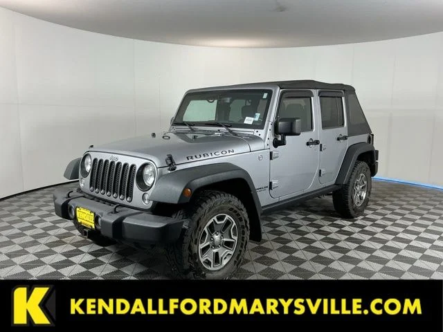 Used 2015 Billet Silver Metallic Jeep Unlimited Rubicon image 1